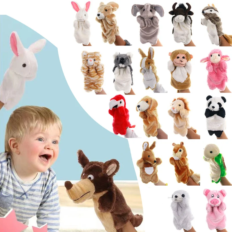 Kids Education Story - 25cm Animal Hand Puppet Plush Toys