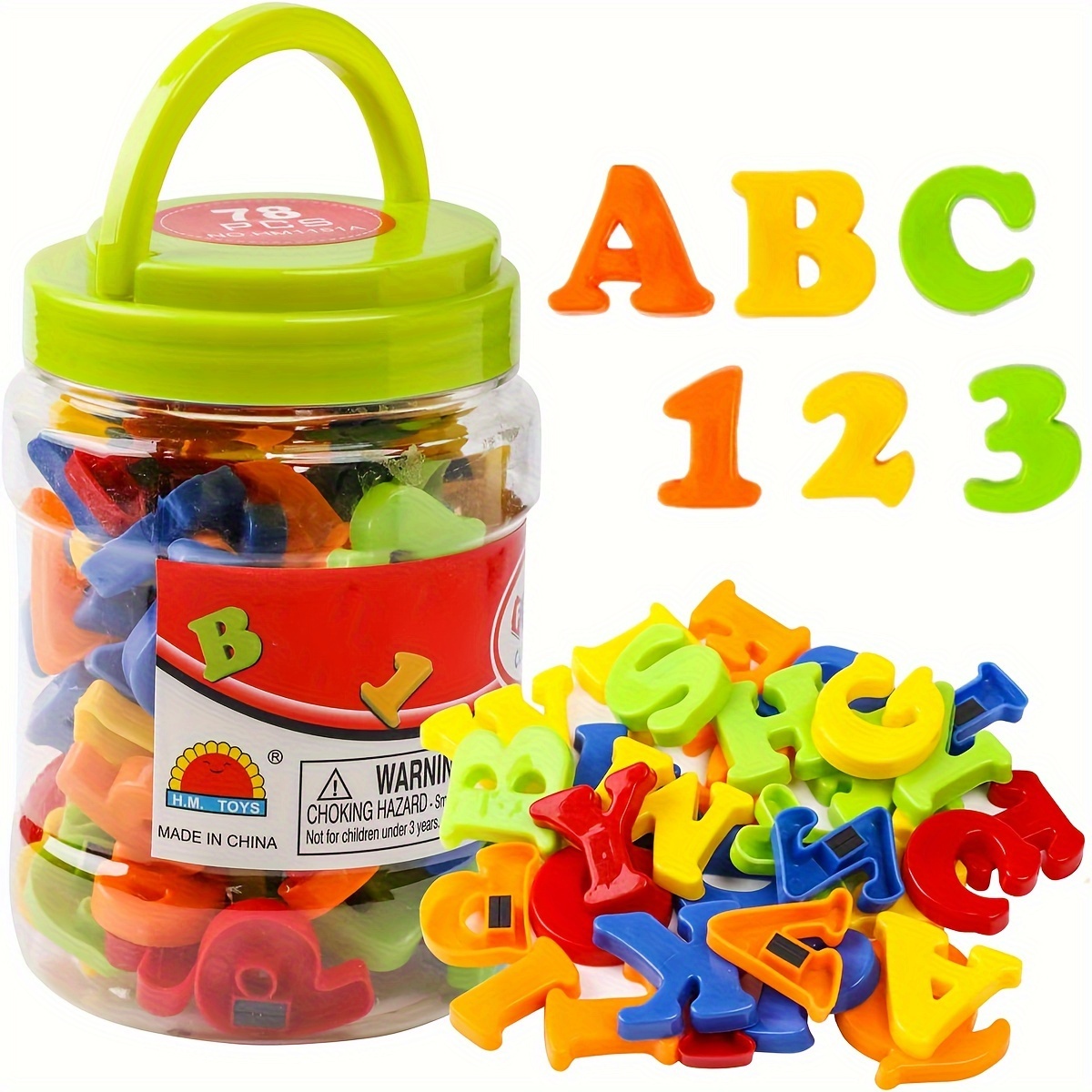 78 PCS Magnetic Letters Number - Kids Education Alphabet Numbers 评论和价格