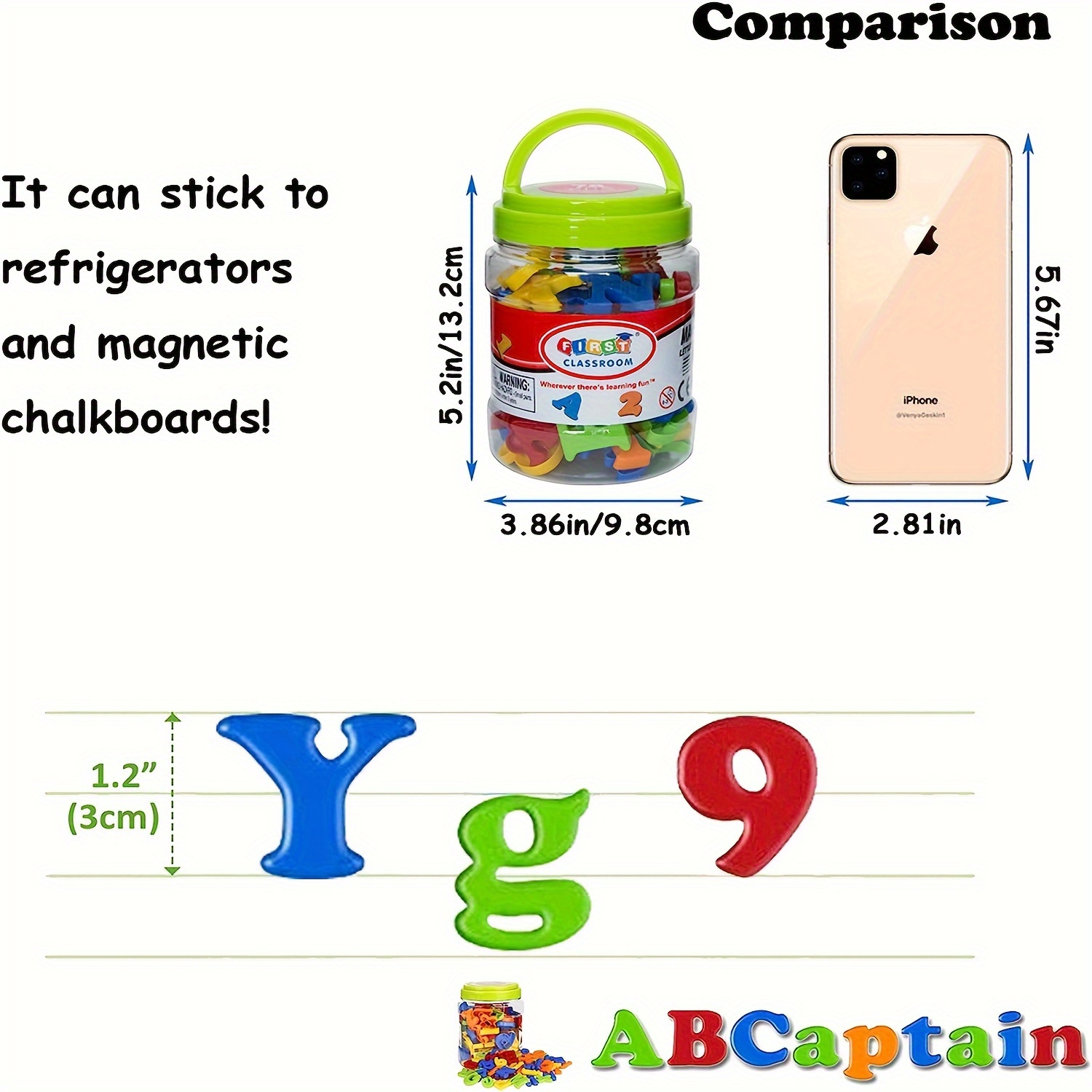 78 PCS Magnetic Letters Number - Kids Education Alphabet Numbers 评论和价格