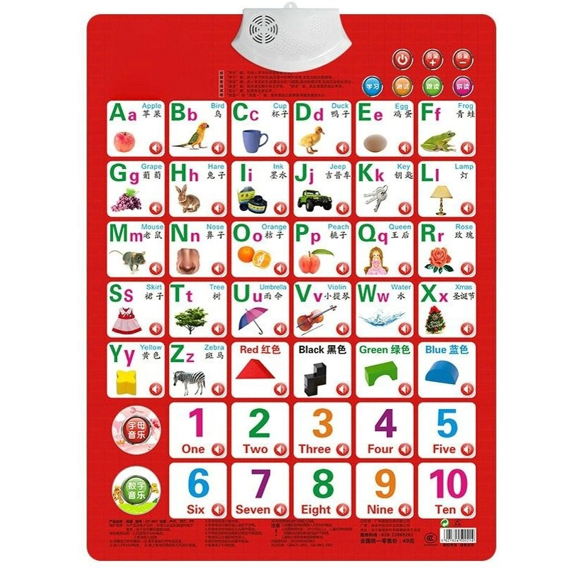 Learn Numbers Alphabet Card Bo - Kids Education Alphabet Numbers 评论和价格