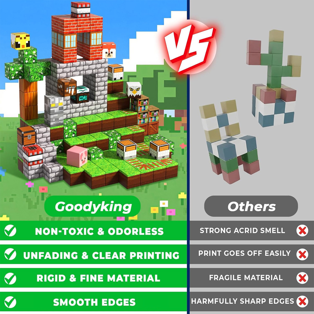 Magnetic Building Block Bricks - Kids Education World 评论和价格
