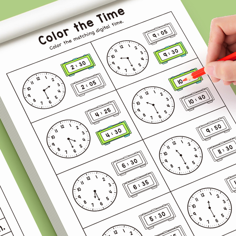 Kids Telling Time Educational  - Kids Education Worksheet 评论和价格