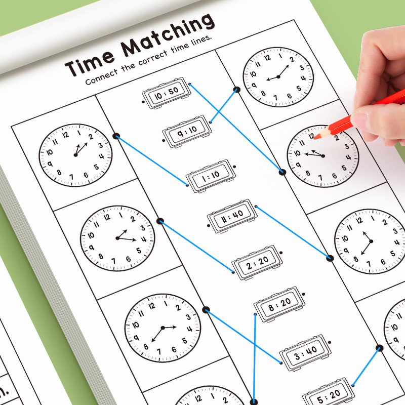 Kids Telling Time Educational  - Kids Education Worksheet 评论和价格