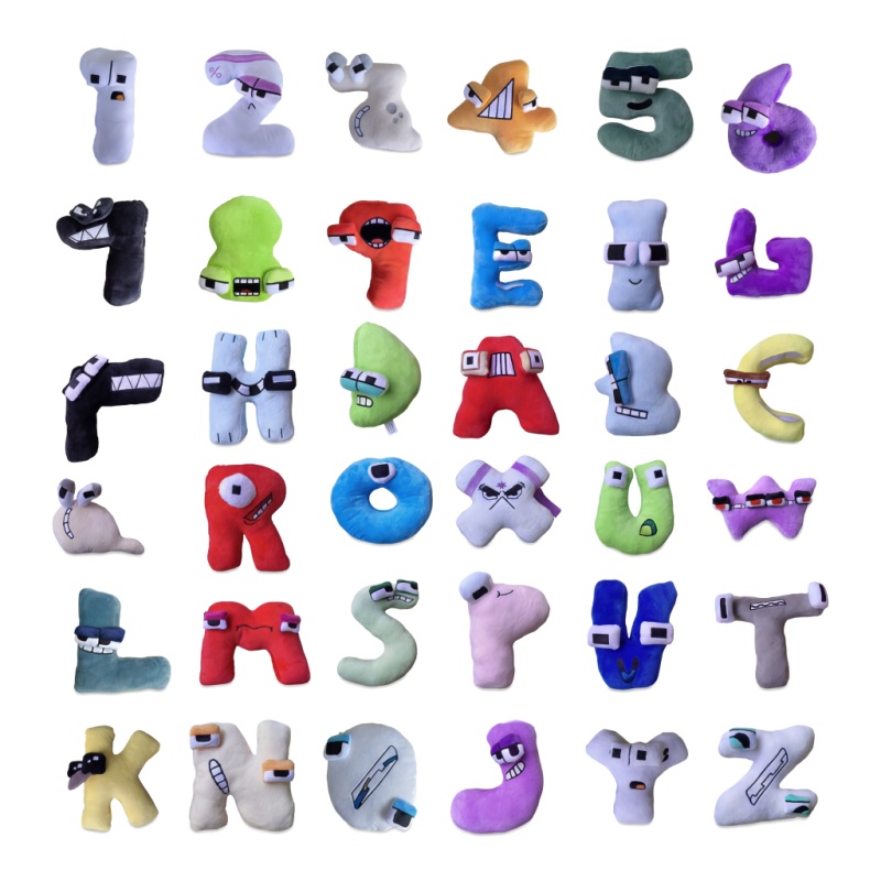 26 Pcs Alphabet & Number Plush - Kids Education Alphabet Numbers 评论和价格