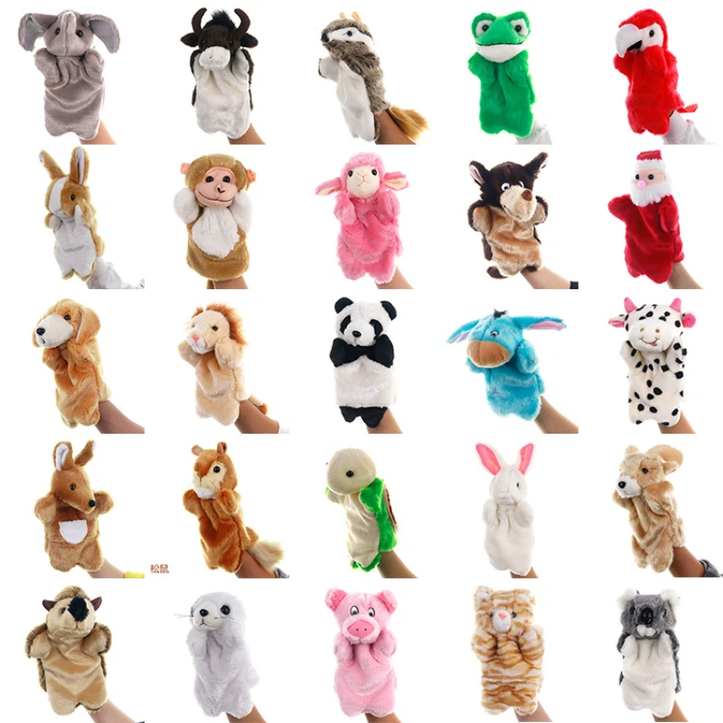 25cm Animal Hand Puppet Plush  - Kids Education Story 评论和价格