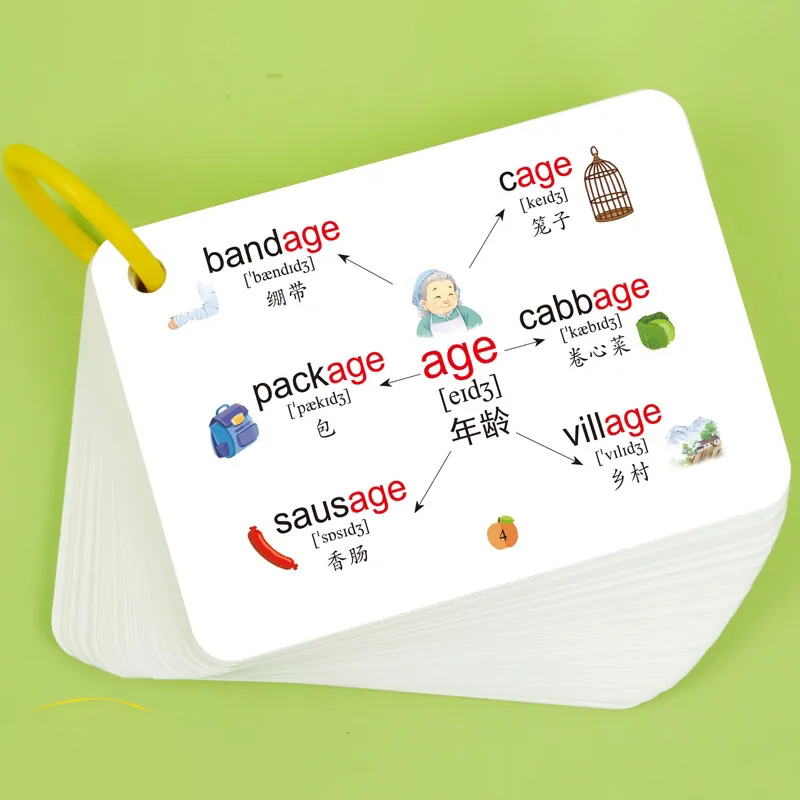 600 Words Mind Map Cards with  - Kids Education Words 评论和价格