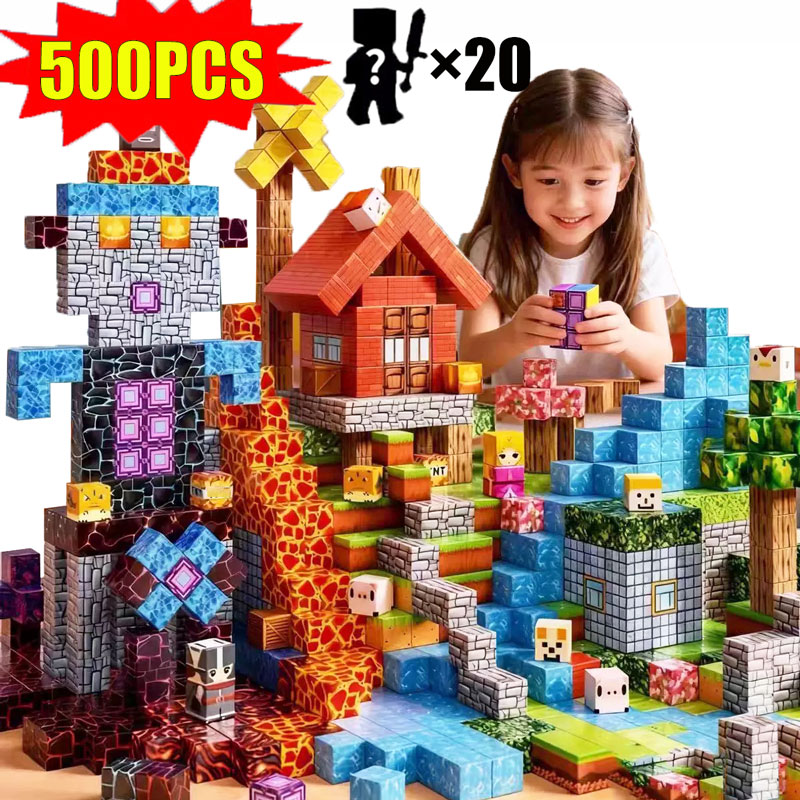 Mine World Magnetic Building B - Kids Education World 评论和价格
