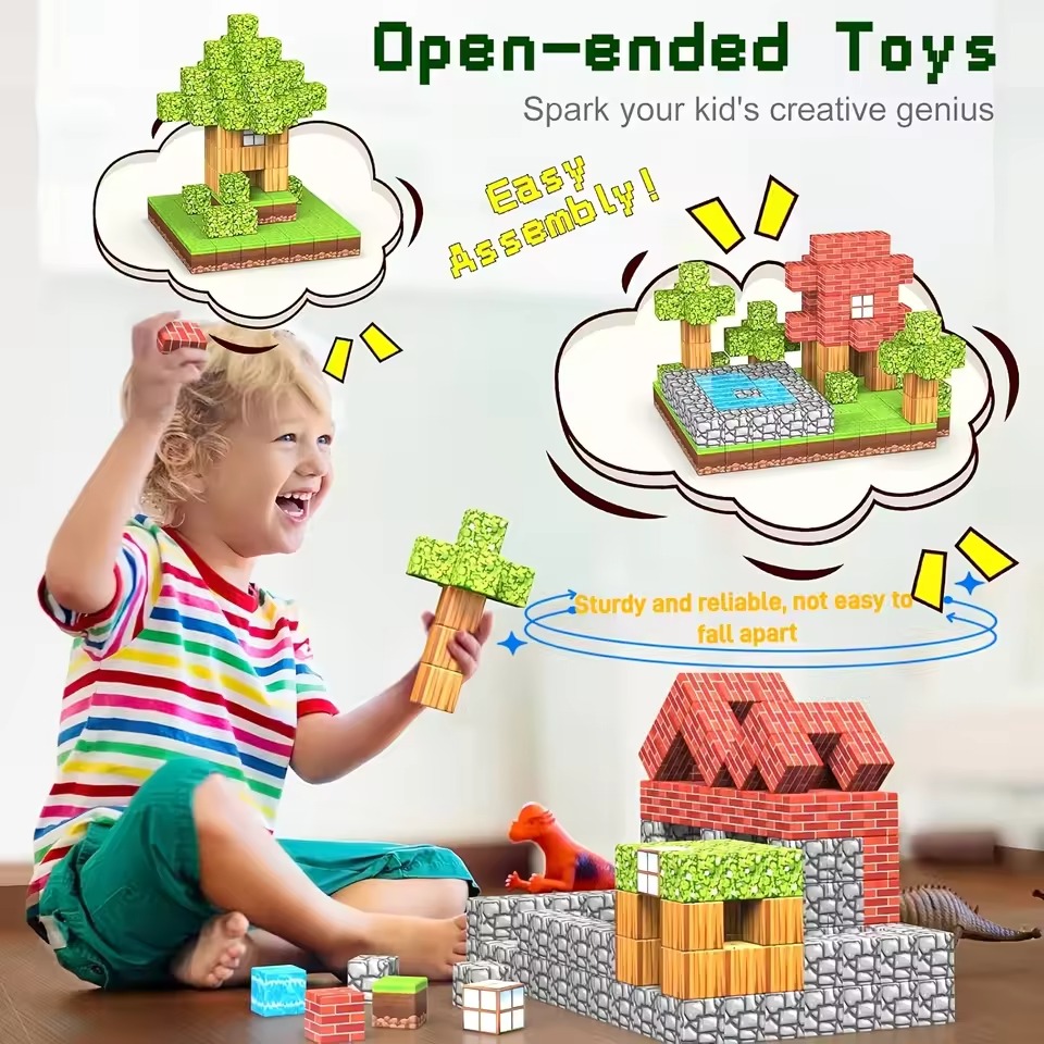 Mine World Magnetic Building B - Kids Education World 评论和价格