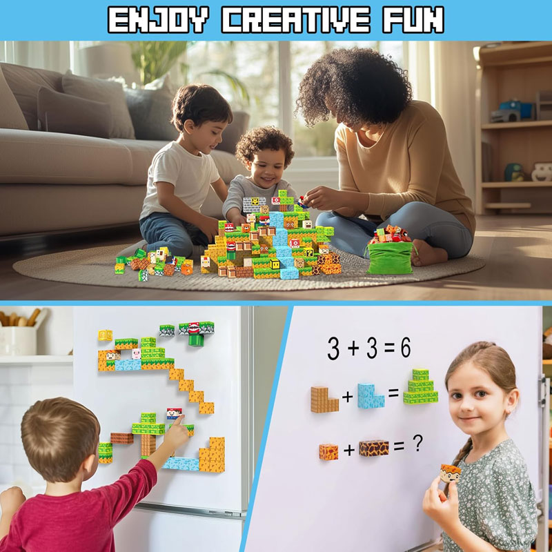 Mine World Magnetic Building B - Kids Education World 评论和价格