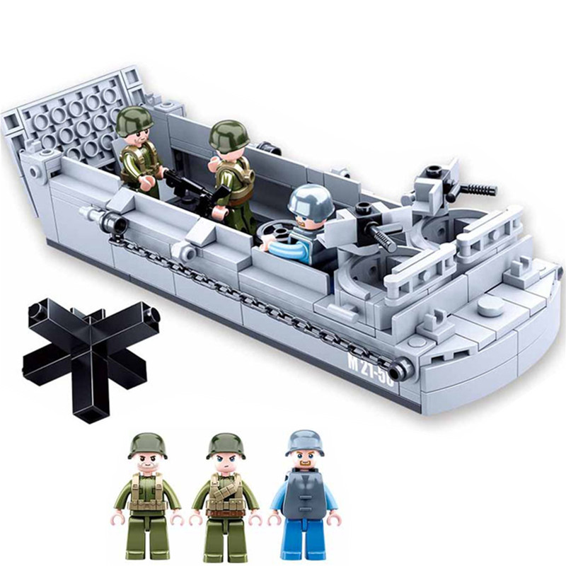 Sluban WW2 US Military Higgins - Kids Education World 评论和价格