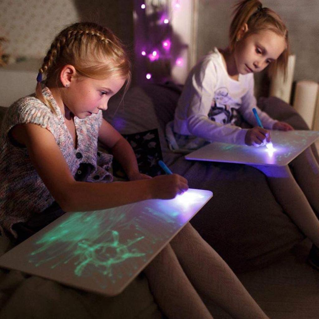 Kids Glow Paint Drawing Tablet - Drawing Projector Kids 评论和价格