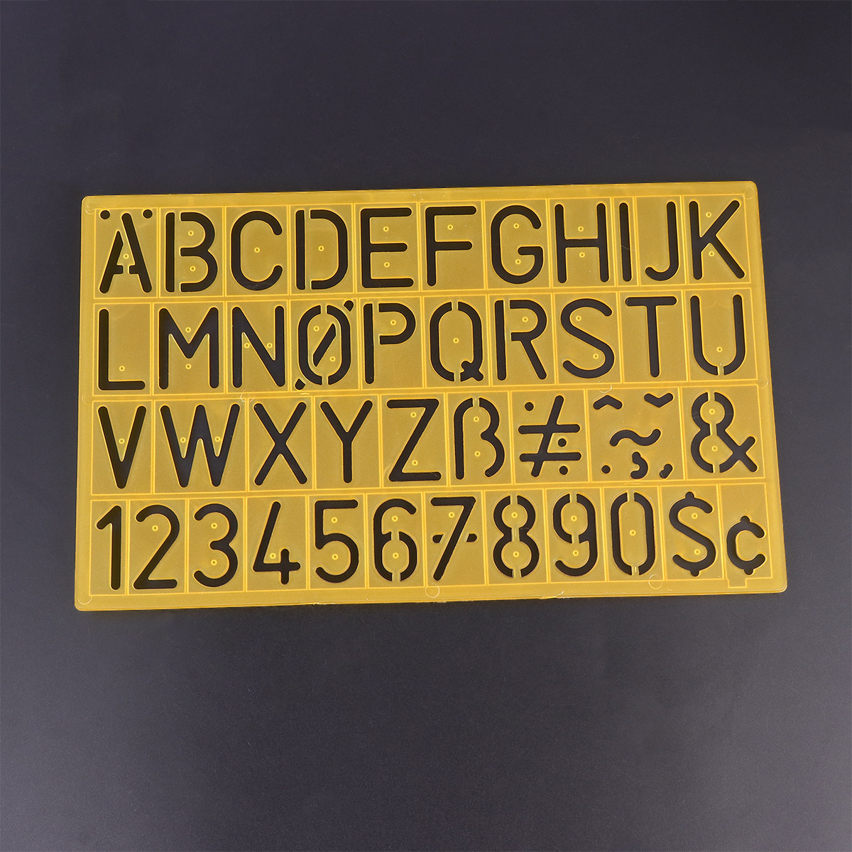 4Pcs Plastic Graffiti Rulers A - Kids Education Alphabet Numbers 评论和价格