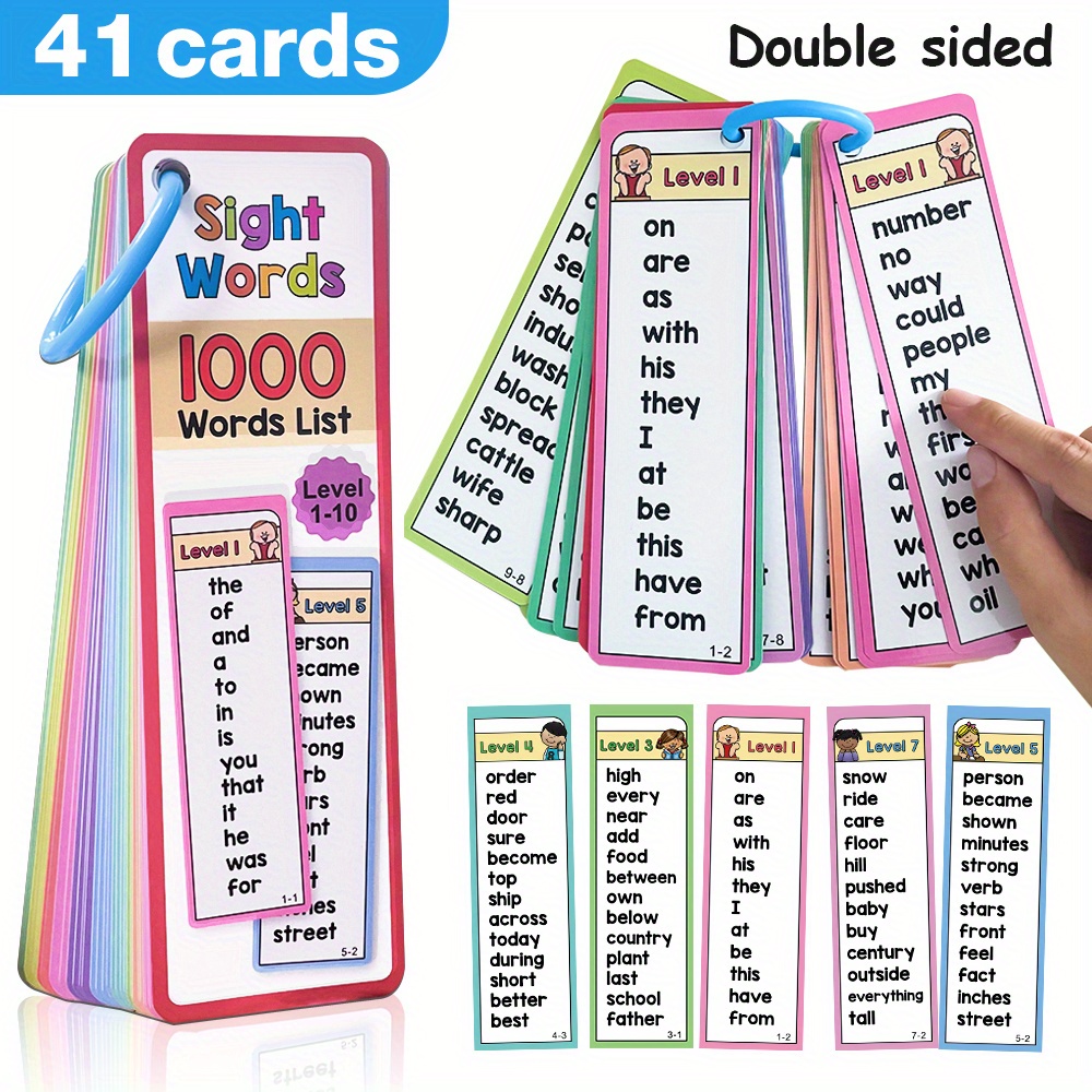 1000 Sight Words Flash Cards f - Kids Education Words 评论和价格