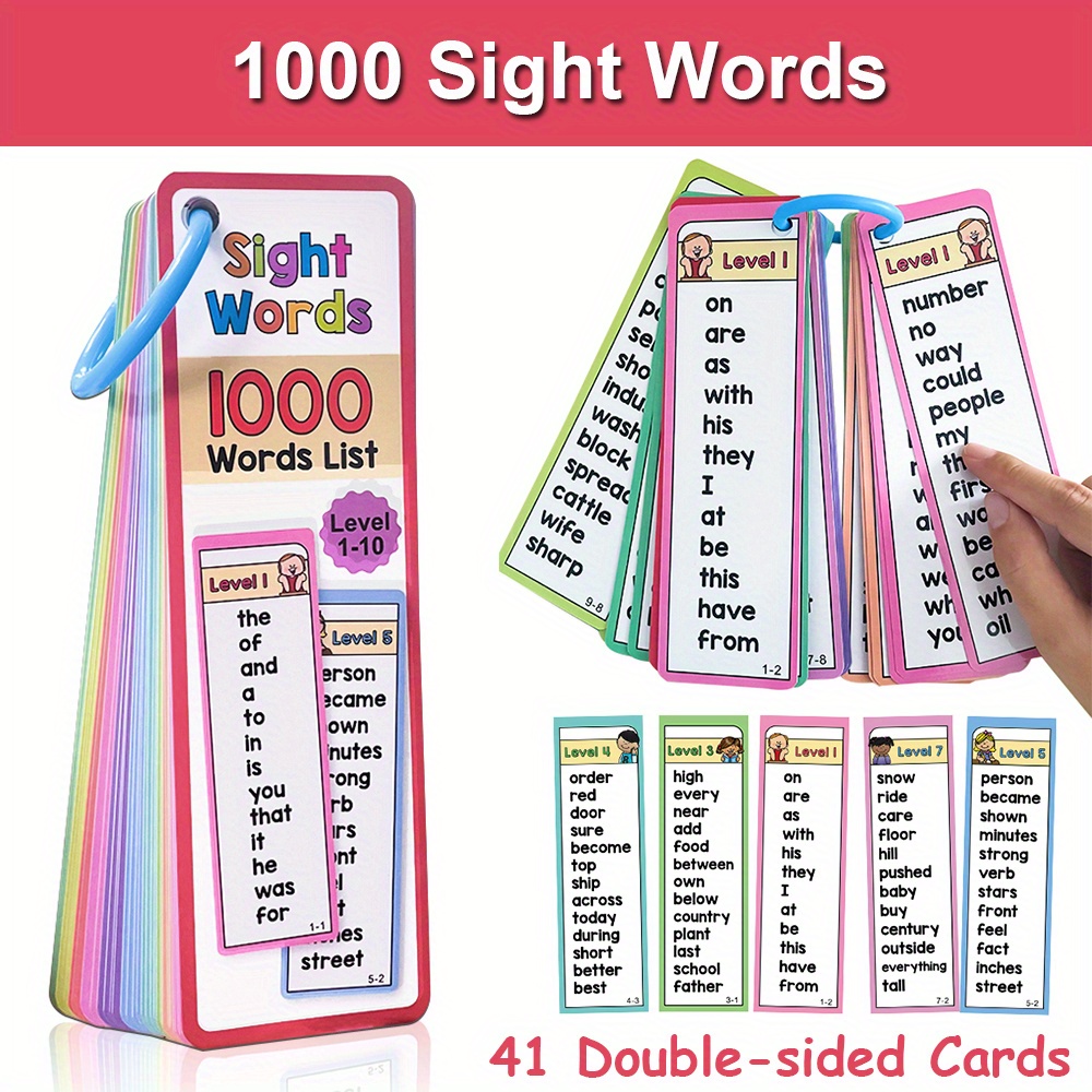 1000 Sight Words Flash Cards f - Kids Education Words 评论和价格