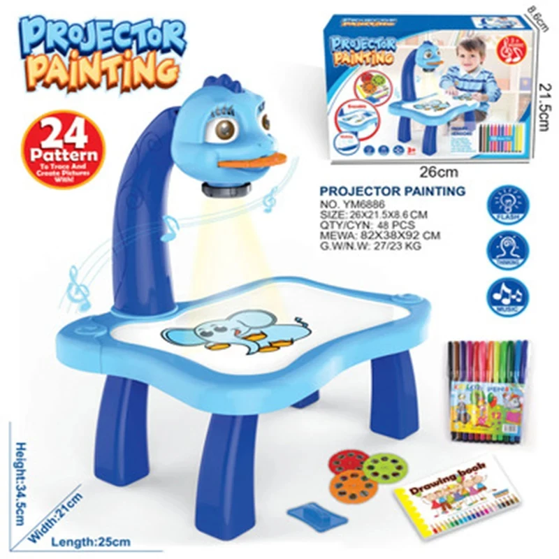 Children LED  Projector Art  D - Drawing Projector Kids 评论和价格