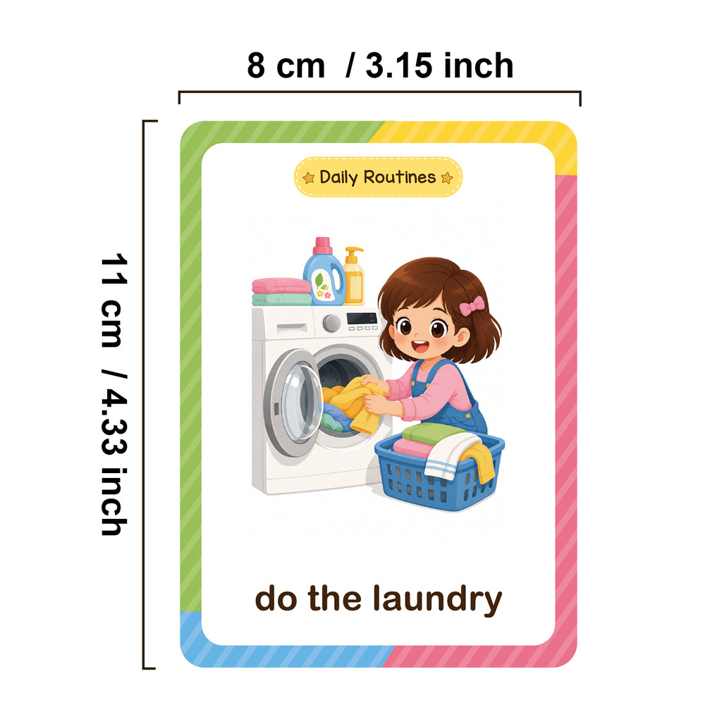 38 Words Daily Routines Learni - Kids Education Words 评论和价格