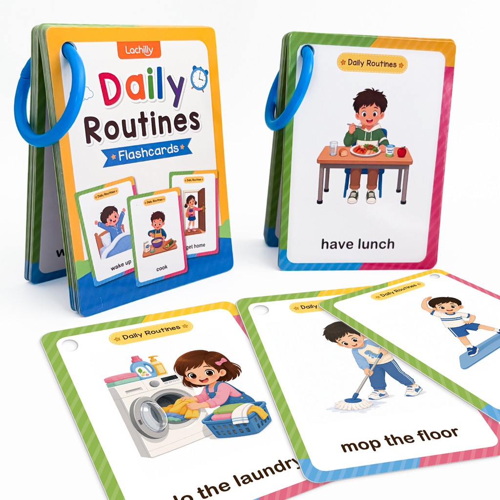 38 Words Daily Routines Learni - Kids Education Words 评论和价格