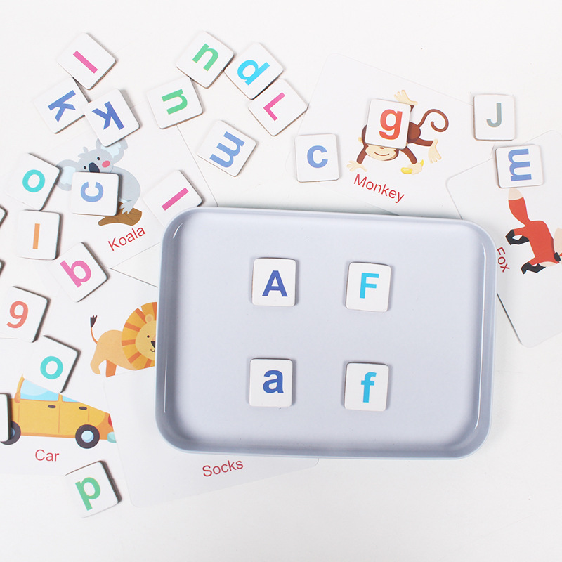 Wooden Puzzle Flash Cards Game - Kids Education Words 评论和价格