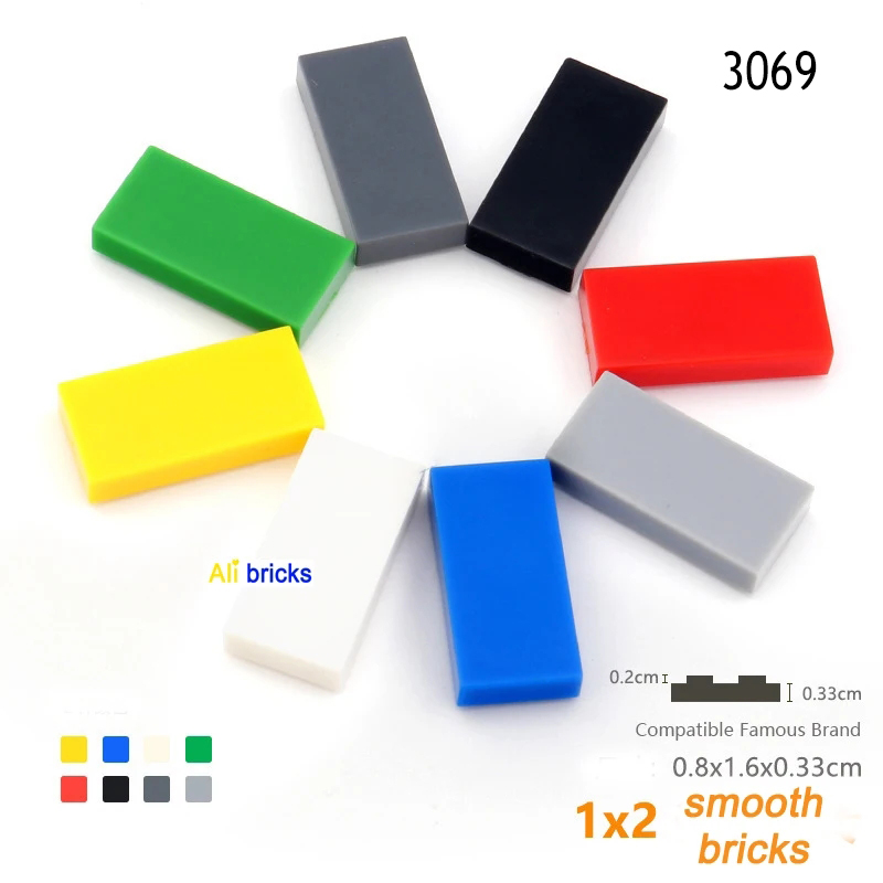 50pcs/lot 1x2 Tile Building Bl - Lego Set City 评论和价格