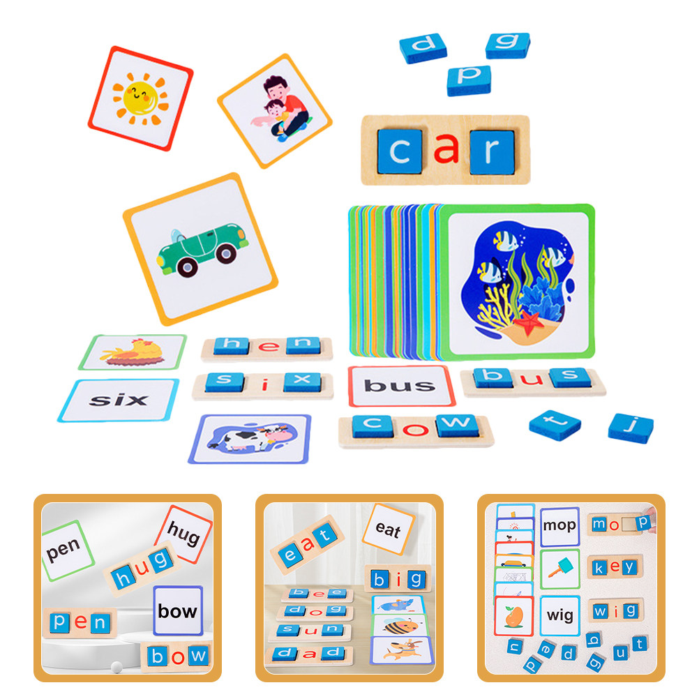 1Set Alphabet Spelling Game Wo - Kids Education Words 评论和价格