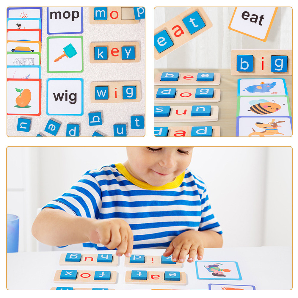1Set Alphabet Spelling Game Wo - Kids Education Words 评论和价格
