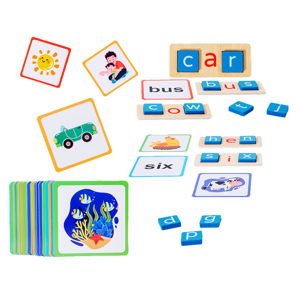 1Set Alphabet Spelling Game Wo - Kids Education Words 评论和价格